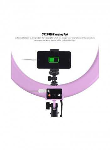 Digital Video Light Ring 19inch Pink