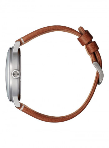 Men's Eco-Drive Leather Analog Watch AW1620-13X