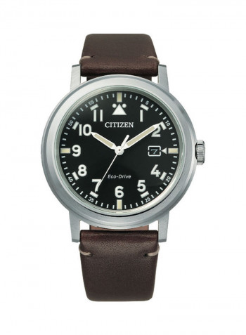 Men's Eco-Drive Leather Analog Watch AW1620-21E