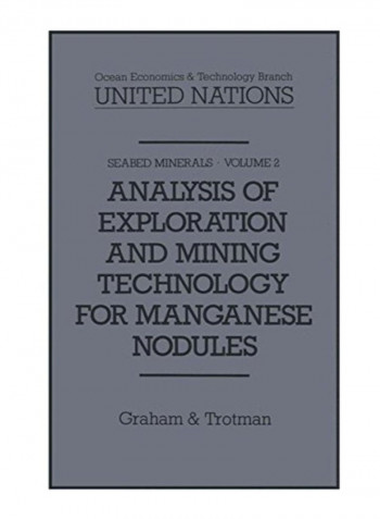 Analysis Of Exploration And Mining Technology For  Manganese Nodules Paperback