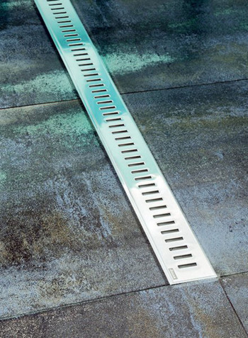 Floor Drain Stainless Steel OZP Zebra Silver 750x63millimeter