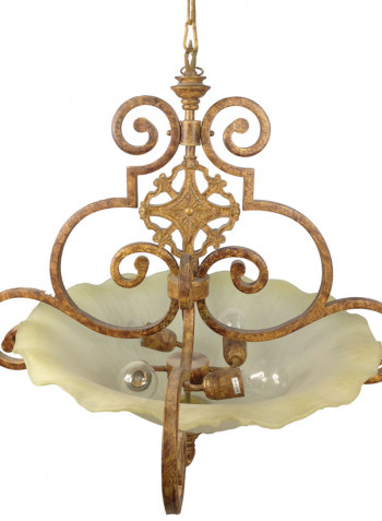 Chandelier Brown/White 70x70centimeter