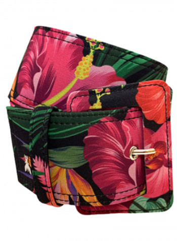 Floral Printed Casual Belt Multicolour