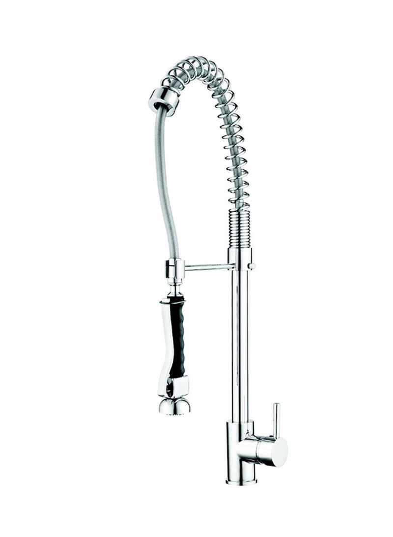 Spring Pullout Kitchen Sink Mixer Silver Standard