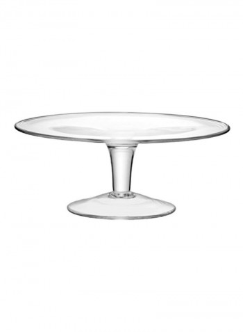 Glass Cake Stand Clear 12.25inch