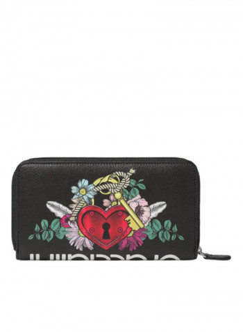 Britney Parrot Printed Clutch Multicolour