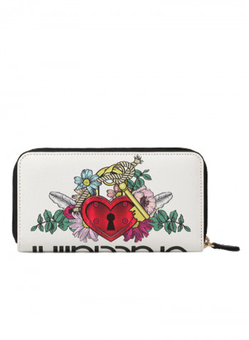 Britney Parrot Printed Clutch Multicolour