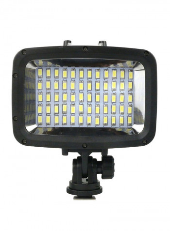 Waterproof LED Light For Camera Black
