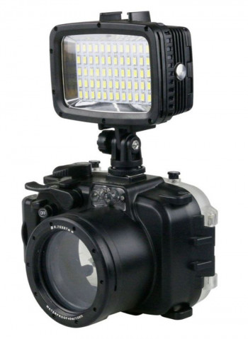 Waterproof LED Light For Camera Black