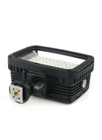 Waterproof LED Light For Camera Black
