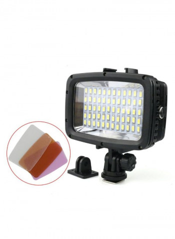 Waterproof LED Light For Camera Black