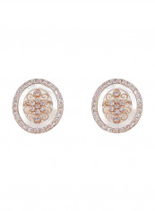 18 Karat Rose Gold Exquisite Design Stud Earrings