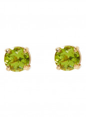 Peridot Round Earrings In 18K Gold reviews Peridot Round Earrings In 18K Gold