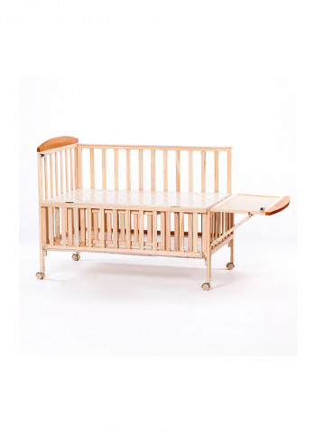 Oakley Wooden Rocking Bedside Baby Crib 0-36M