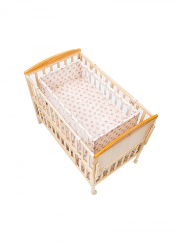 Oakley Wooden Rocking Bedside Baby Crib 0-36M