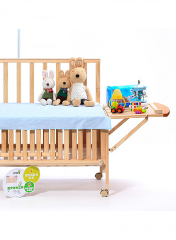 Oakley Wooden Rocking Bedside Baby Crib 0-36M