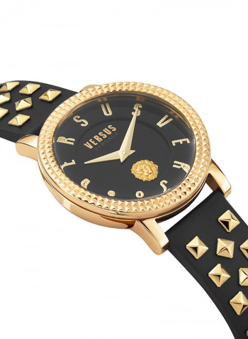 Women's Leather Analog Wrist Watch V WVSPEU0219