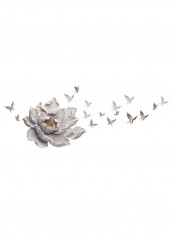 Flower 3D Wall Art Golden/White 6.53kg reviews Flower 3D Wall Art Golden/White 6.53kg