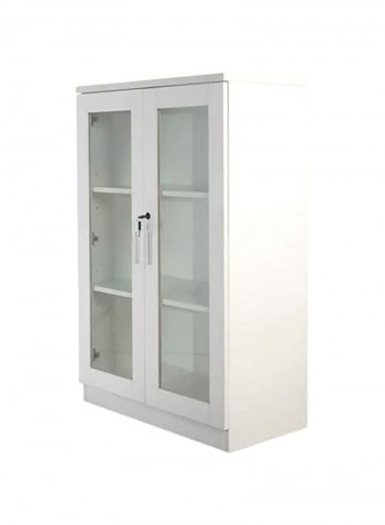 Medium Height Cabinet White