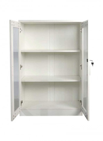 Medium Height Cabinet White