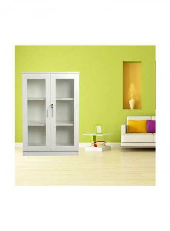 Medium Height Cabinet White