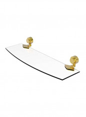 Venus Collection Glass Shelf Clear/Gold 18inch