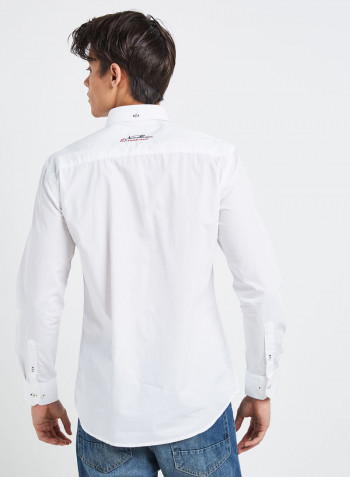 Full Sleeve Casual Cotton Shirt White