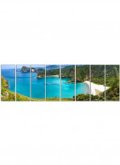 8-Piece Framed Canvas Wall Art Painting Multicolour 100x32inch