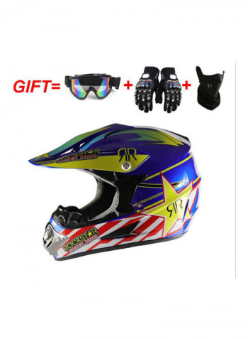 Off-road Full Covered Motorcycle Helmet 37x37x37cm