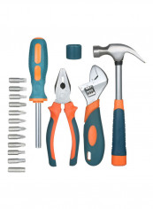 18 Piece Multifunctional Repair Tool Set Orange 28 x 4 x 18.8cm