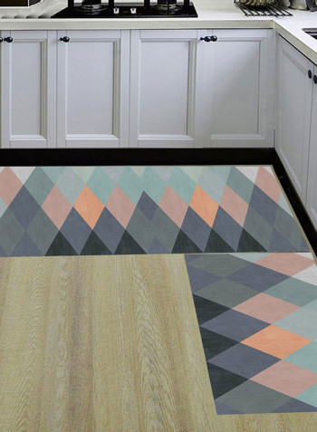 Geometric Pattern Vibrant Supple Floor Mat Multicolour 120X160centimeter