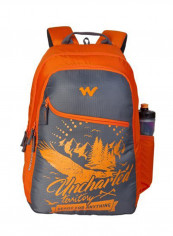 Nylon 35 Liter Backpack 11619-Badge_Org Grey/Orange
