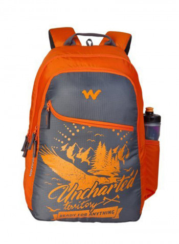 Nylon 35 Liter Backpack 11619-Badge_Org Grey/Orange