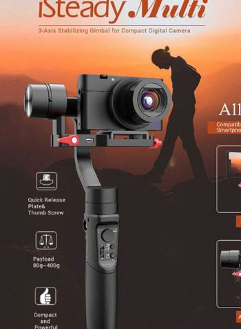 Handheld Gimbal Stabilizer Black