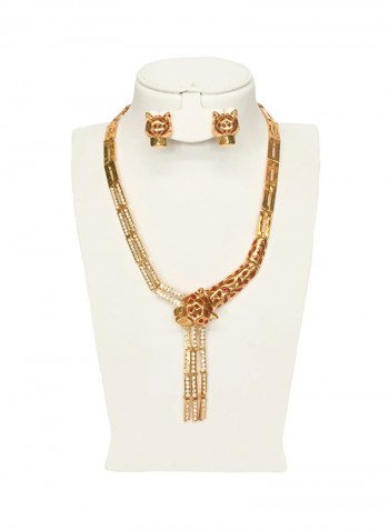 2-Piece Rhinestone Jewellery Set