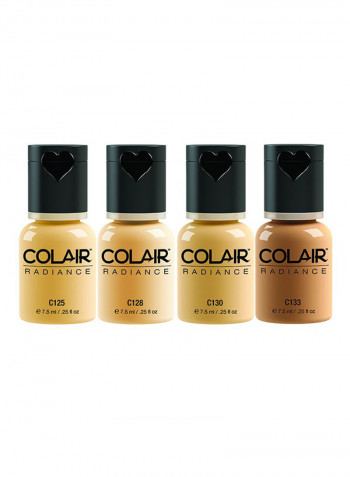 Pack Of 4 Airbrush Radiance Collection Colair Foundation Multicolour