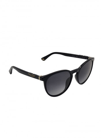 Round Sunglasses With Black Lenses - Lens Size: 53 mm