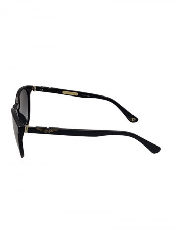 Round Sunglasses With Black Lenses - Lens Size: 53 mm