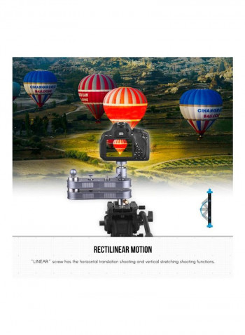 Portable Camera Video Slider Black
