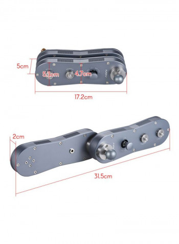 Portable Camera Video Slider Black