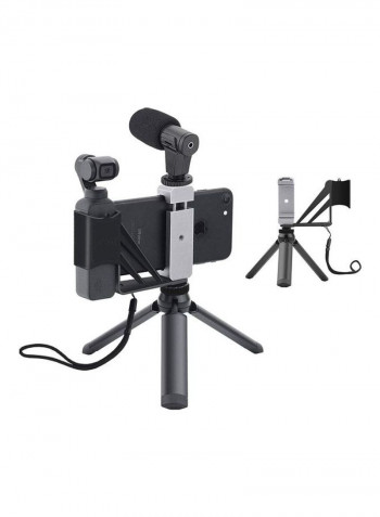 Pocket Handheld Phone Holder Stand Black