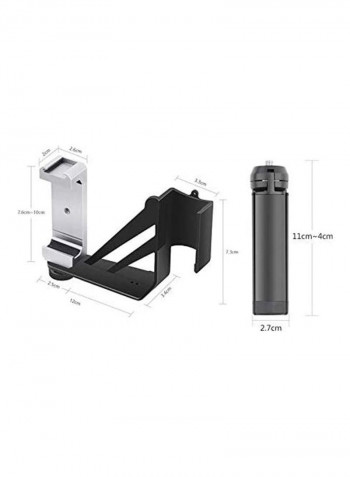 Pocket Handheld Phone Holder Stand Black
