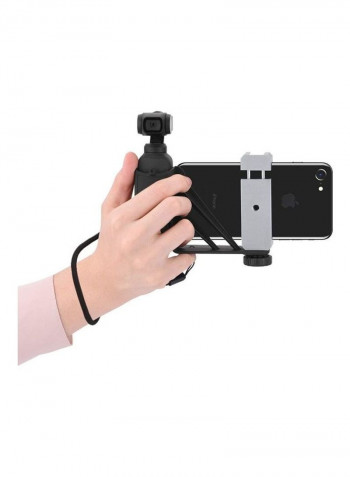 Pocket Handheld Phone Holder Stand Black