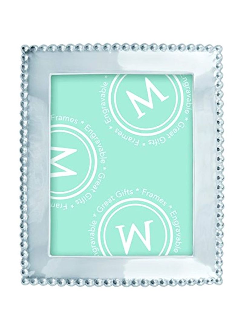 Pearled Edge Picture Frame Silver 8x10inch