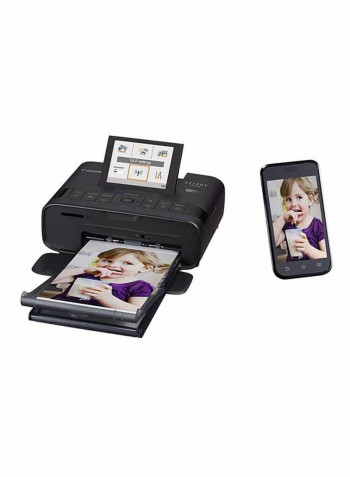 SELPHY CP1300 Compact Photo Printer With 54 Sheets And Ink Set Black