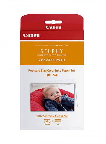 SELPHY CP1300 Compact Photo Printer With 54 Sheets And Ink Set Black