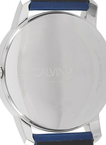 Men's Leather Analog Wrist Watch
