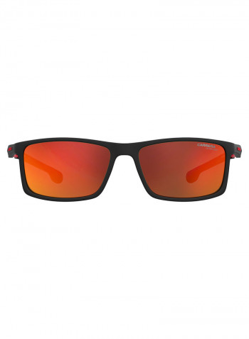 Men's Rectangular Frame Sunglasses - Lens Size: 55 mm
