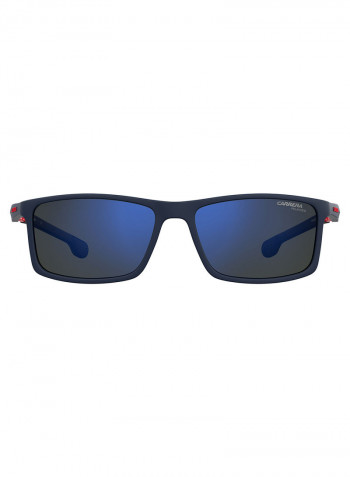 Men's Rectangular Frame Sunglasses - Lens Size: 55 mm