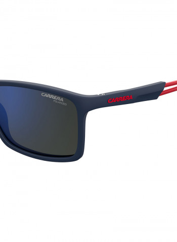 Men's Rectangular Frame Sunglasses - Lens Size: 55 mm